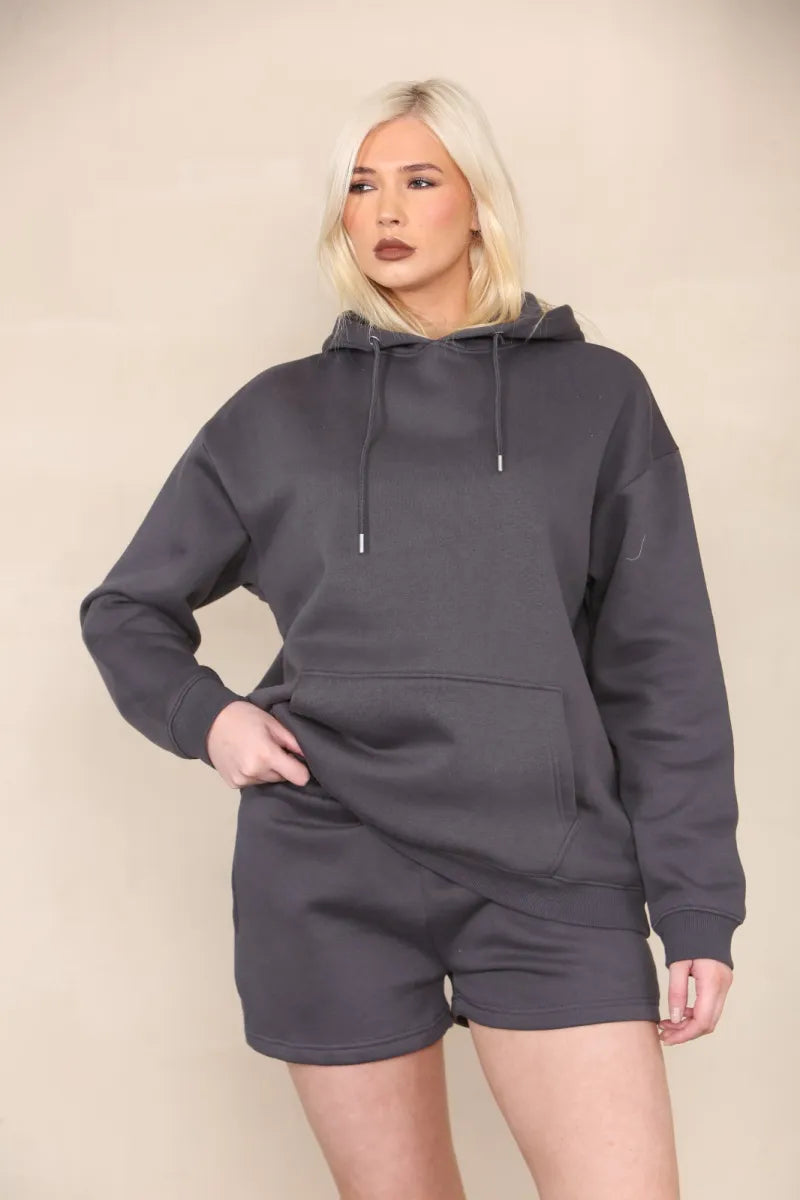 Hoodie and shorts co ord sale