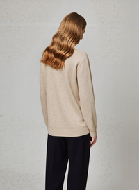 Beige Stripe Twinset Jumper