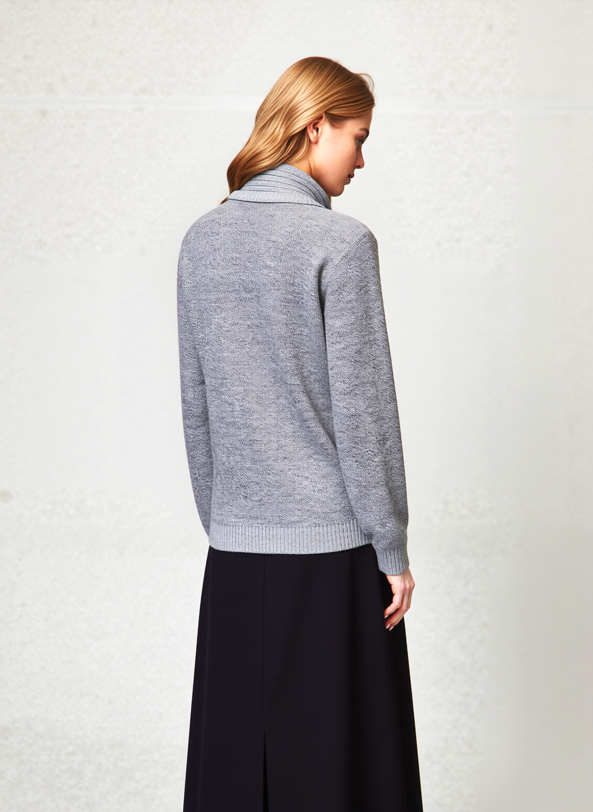 Grey Stripe Twinset Jumper