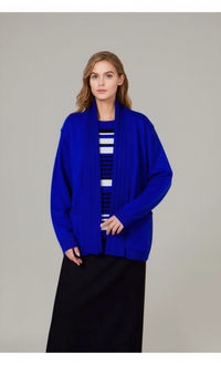 Royal Blue Stripe Twinset Jumper