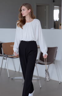 Black Comfortable Elasticated Trouser