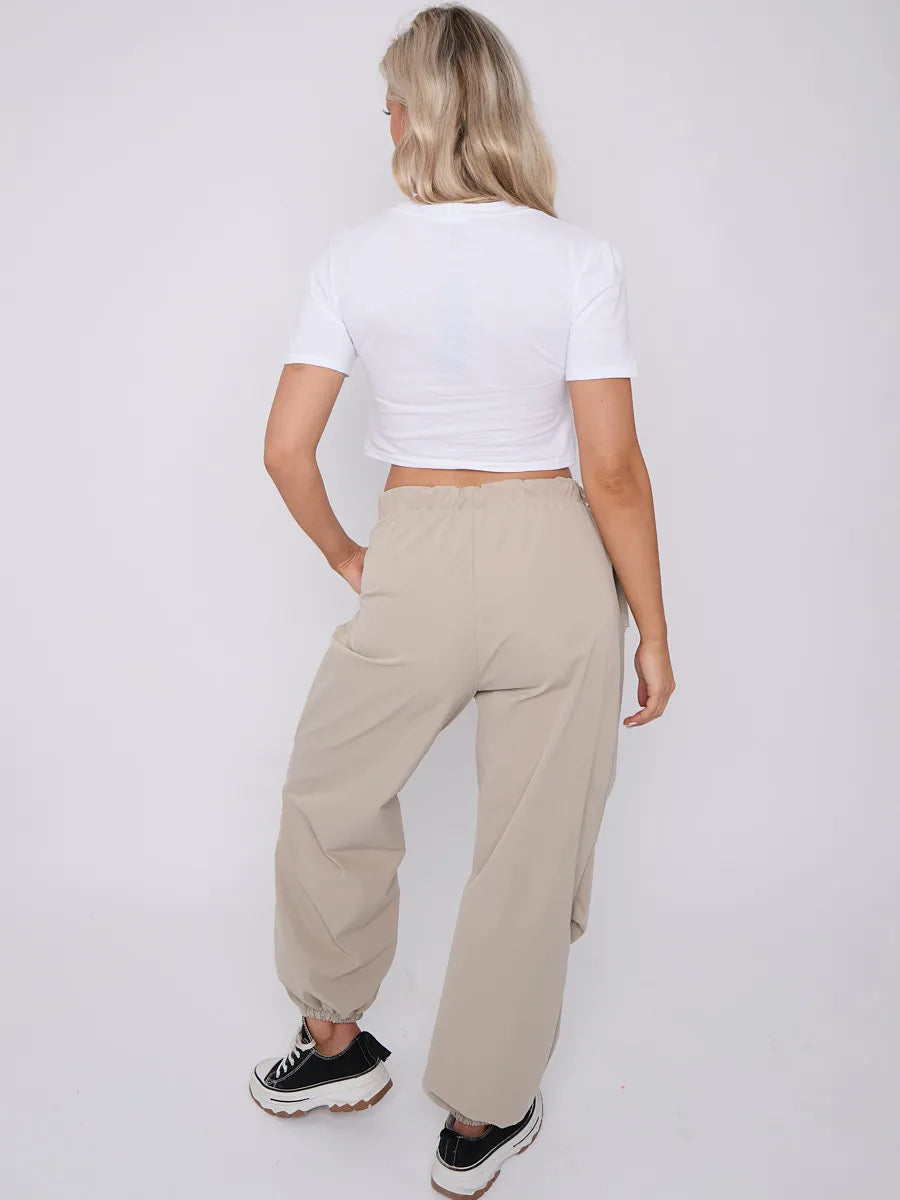 White Racer Graphic Printed Crop Top