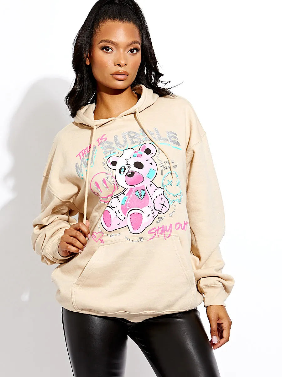 Stradivarius teddy hoodie on sale