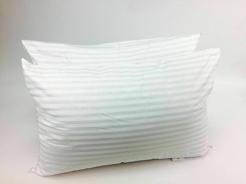 Twin Pack Stripe Luxury Bounce Back Pillows