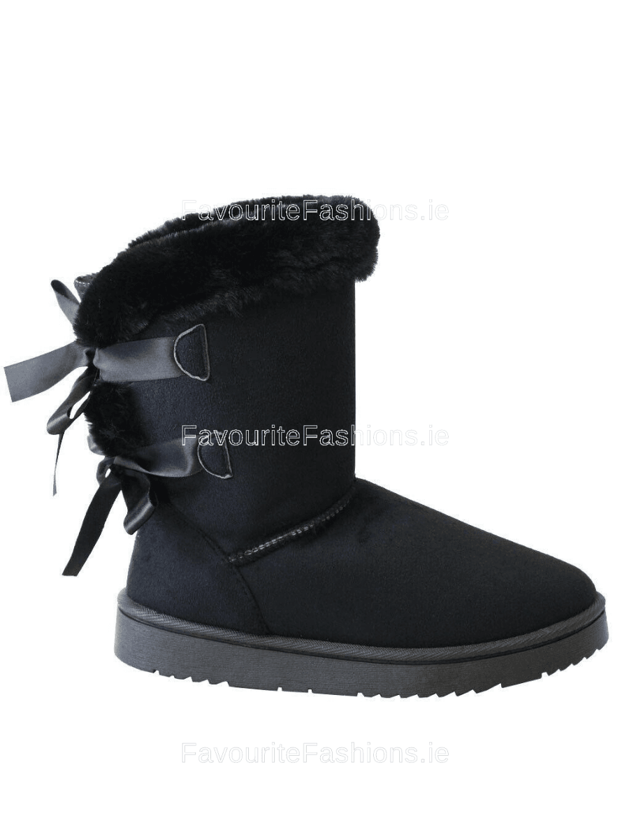 Womens suede fur lined boots hotsell