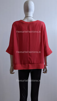 Coral Necklace Loose Top