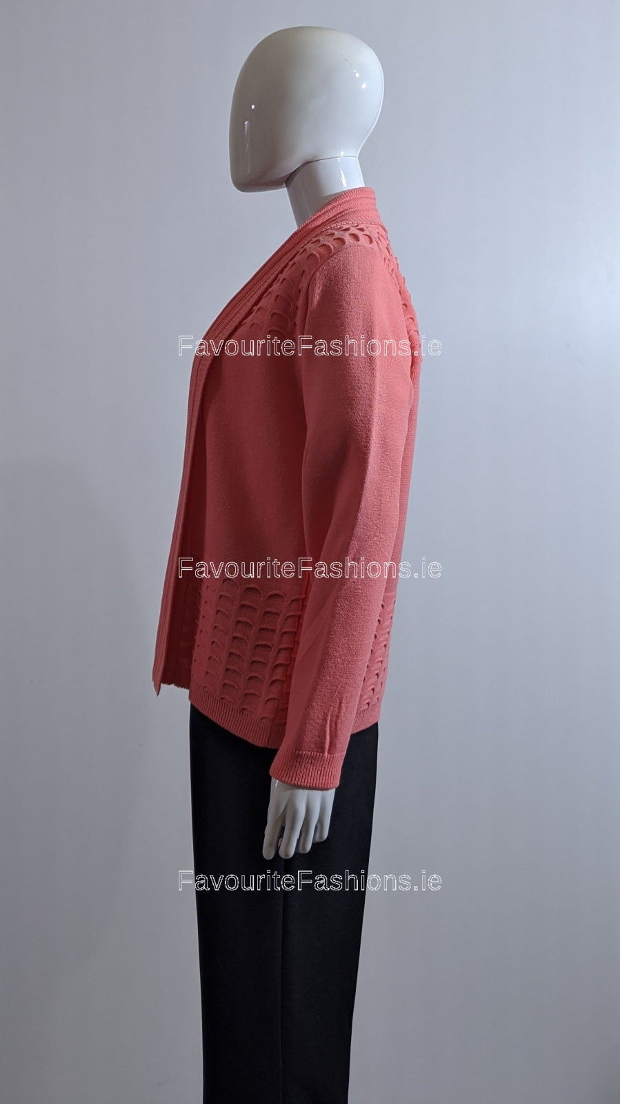 Coral Open Cardigan