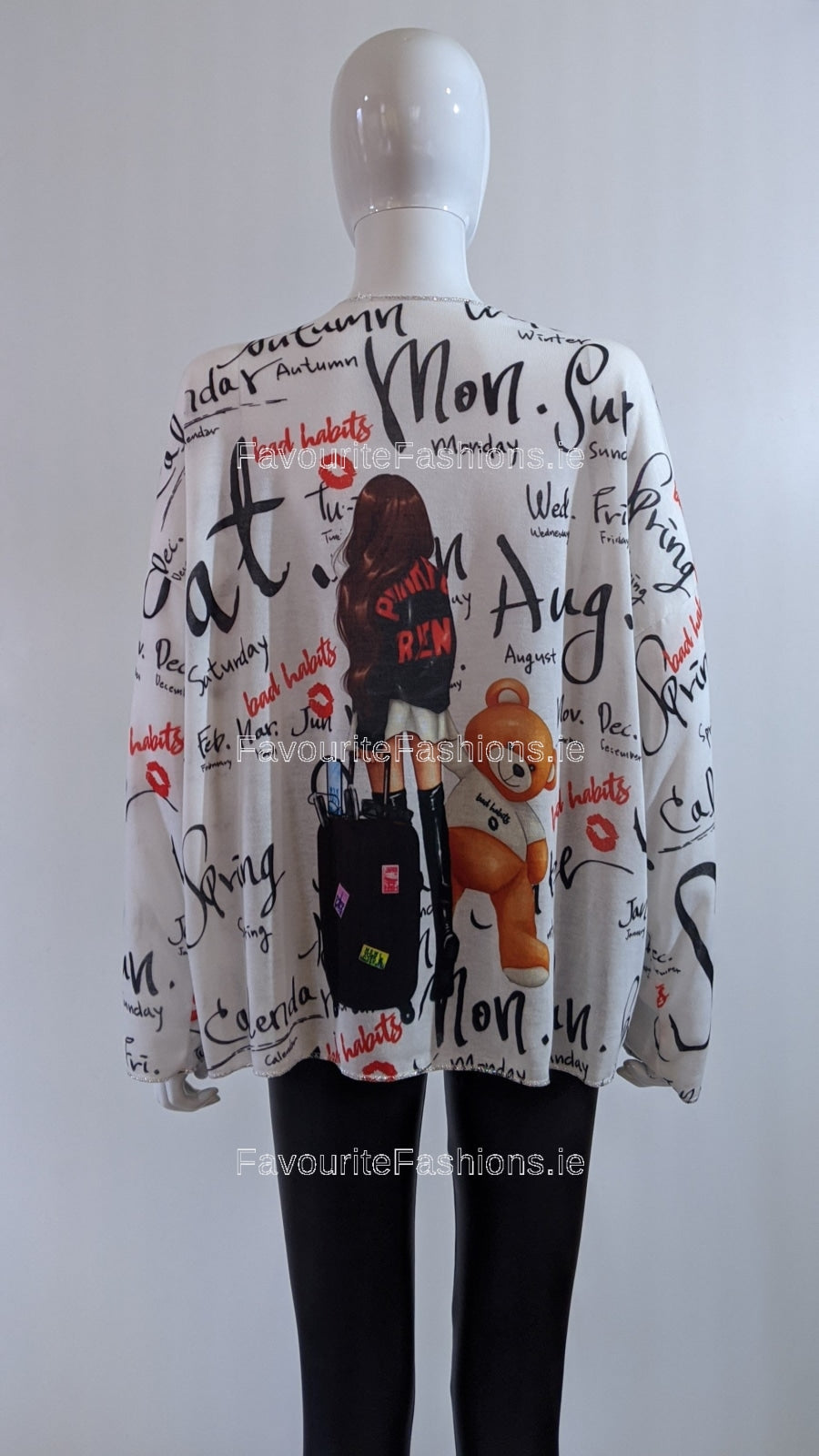 Tunic Letters Girl Letter Printed Tunic Top – FavouriteFashions.ie