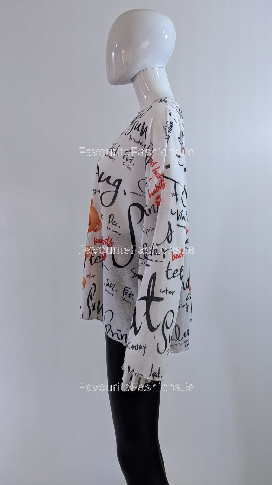 Tunic Letters Girl Letter Printed Tunic Top – FavouriteFashions.ie