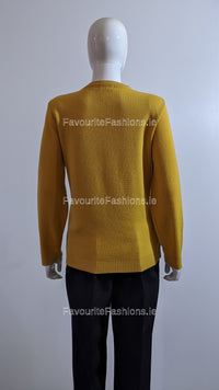 Mustard Flower Print Jumper