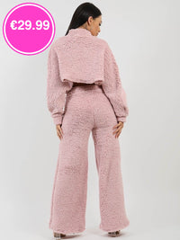 Pink Teddy Oversized Co-ord Set