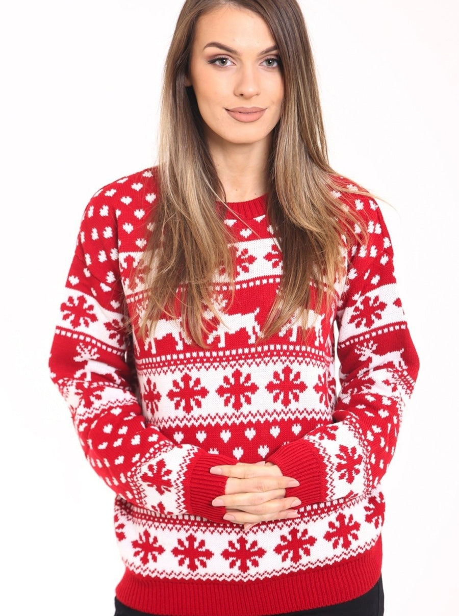 Womens red xmas jumper new arrivals