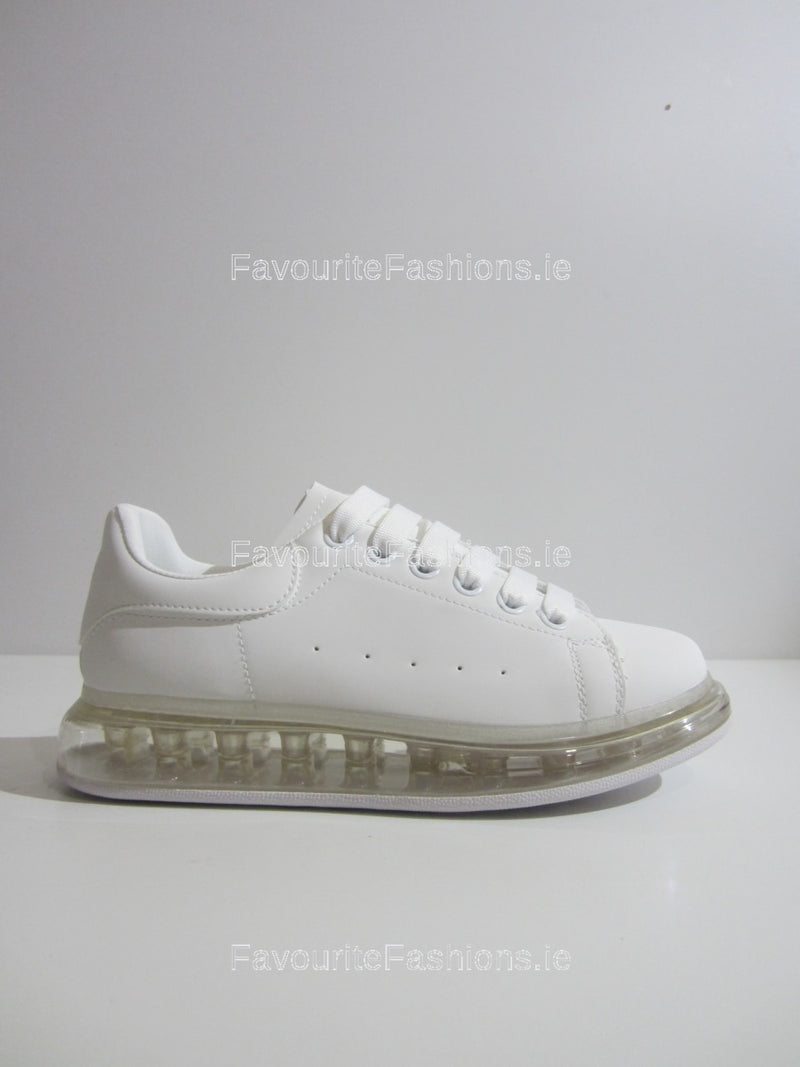 White Clear Sole Trainers