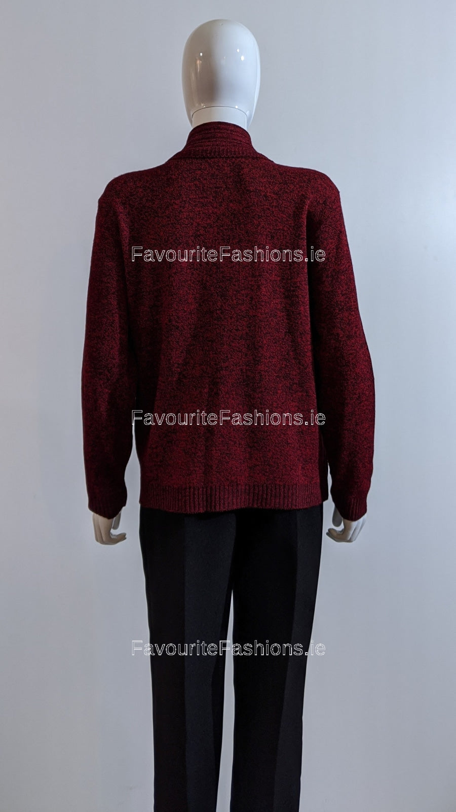 Wine Stripe Twinset Jumper